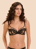 Soutien-gorge avec armature décolleté plongeant - Noir Tatoo