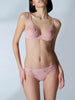 Soutien-gorge triangle emboitant décolleté plongeant - Rose vérone