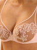 Soutien-gorge avec armature décolleté plongeant - Rose Nude