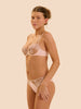 Soutien-gorge avec armature décolleté plongeant - Rose Nude