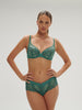 Soutien-gorge avec armature décolleté plongeant - Vert Garden