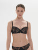 Soutien-gorge corbeille - Noir/Noir