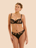 Soutien-gorge corbeille - Noir Tatoo
