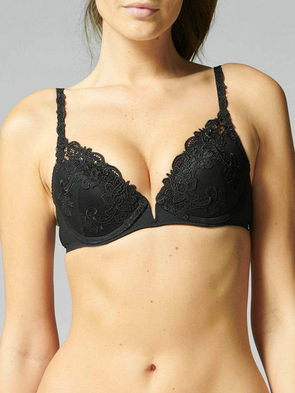 Soutien-gorge push-up - Noir/Noir