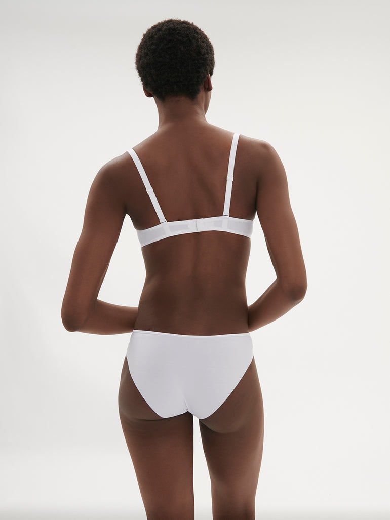 Soutien-gorge push-up décolleté plongeant - Blanc