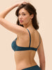 Soutien-gorge push-up décolleté plongeant - Bleu Prestige