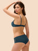 Soutien-gorge push-up décolleté plongeant - Bleu Prestige