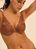 Soutien-gorge push-up décolleté plongeant - Brun Tender