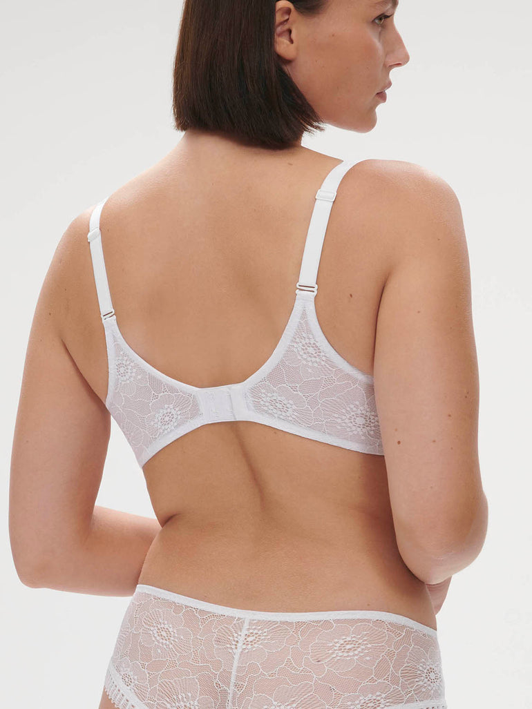 Soutien-gorge avec armature décolleté carré - Blanc