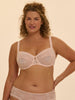 Soutien-gorge avec armature decollete carre - Poudre pétale