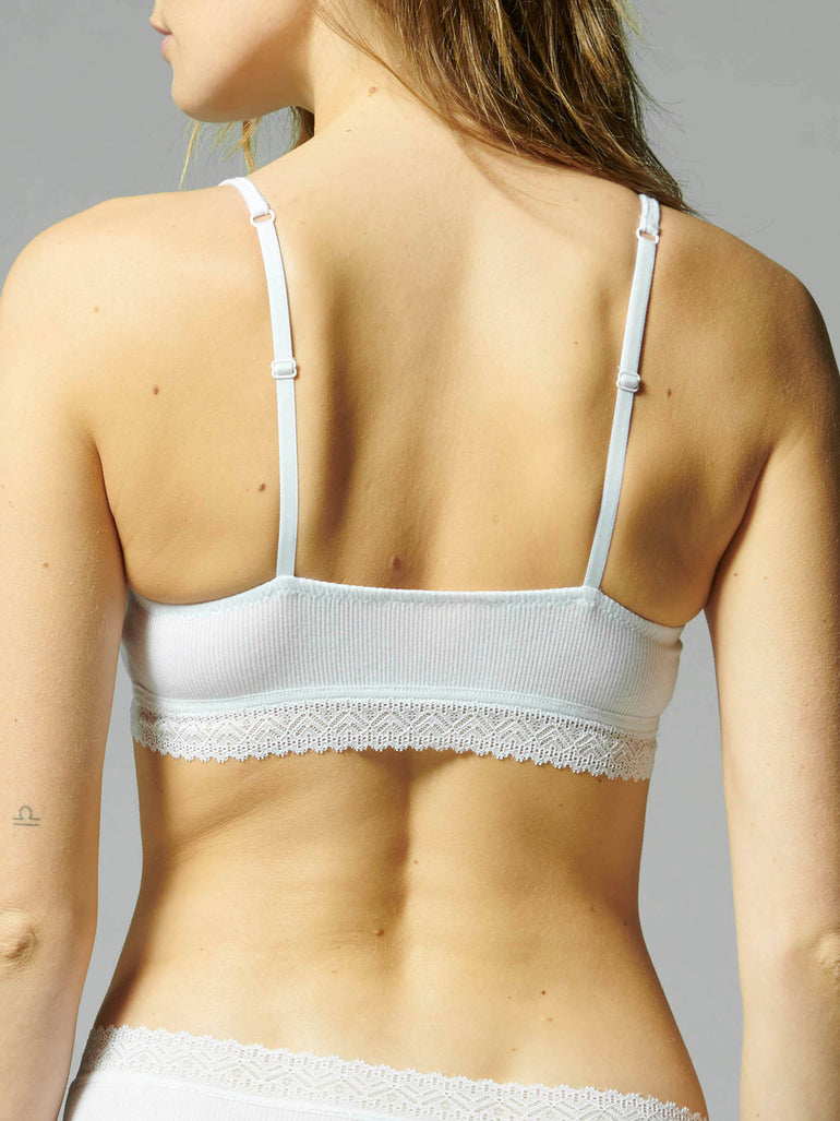 Soutien-gorge triangle sans-armatures - Blanc