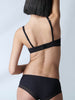 Soutien-gorge avec armatures décolleté plongeant - Noir