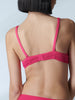 Soutien-gorge triangle emboitant décolleté plongeant - Fuschia