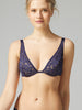 Soutien-gorge triangle avec armatures - Bleu Nuit