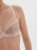 Soutien-gorge avec armature décolleté plongeant - Poudre pétale