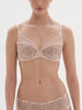 Soutien-gorge avec armature décolleté plongeant - Poudre pétale