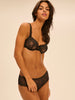 Soutien-gorge corbeille - Noir