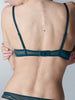 Soutien-gorge push-up triangle - Vert Anglais