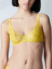 Soutien-gorge avec armature decollete - Jaune Chrome