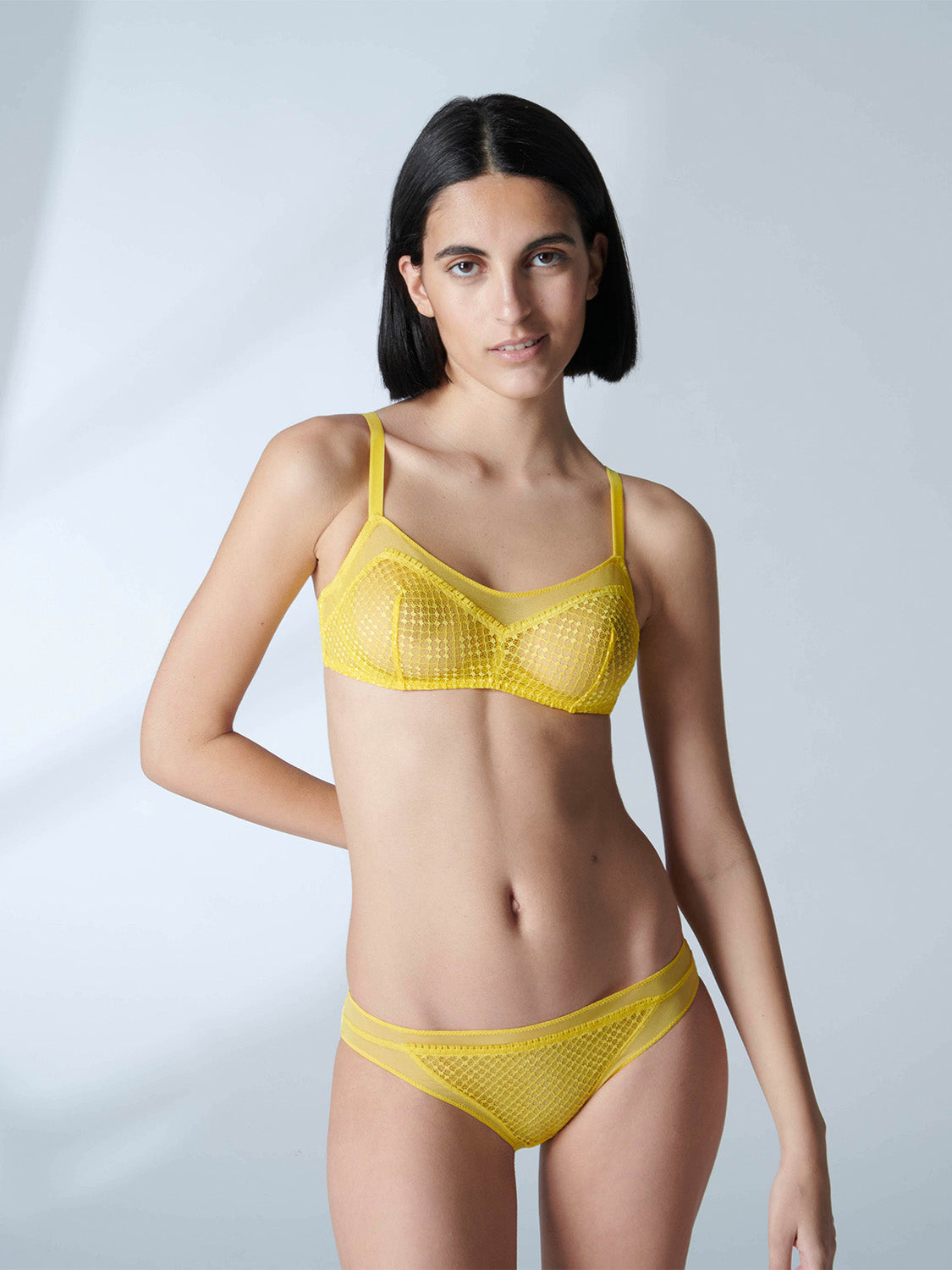 Brassière souple avec armatures - Jaune Chrome