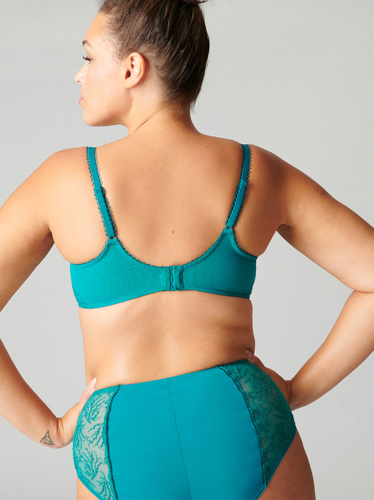 Soutien-gorge emboitant pour poitrine généreuse - Vert émeraude