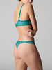 Soutien-gorge armatures décolleté galbé - Vert émeraude