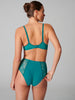 Soutien-gorge décolleté carré en spacer 3D - Vert émeraude