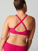 Soutien-gorge avec armature decollete carre - Framboise