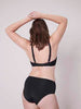 Culotte de bain taille haute - Noir