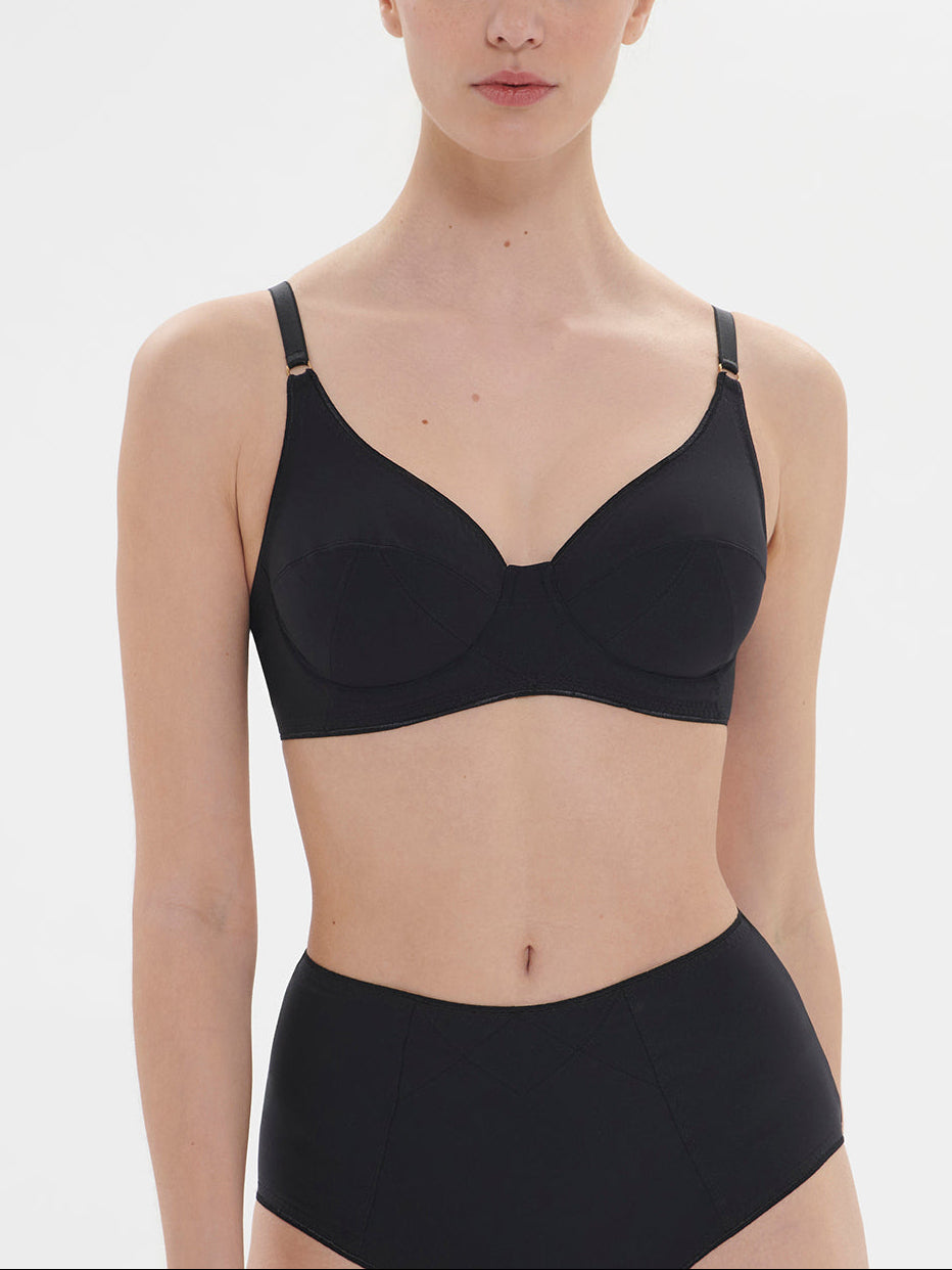 Soutien-gorge avec armatures décolleté - Noir