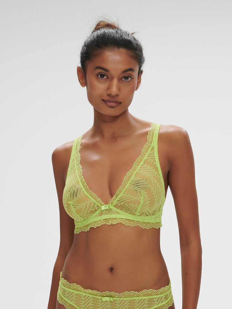 Soutien-gorge triangle sans-armatures - Lime