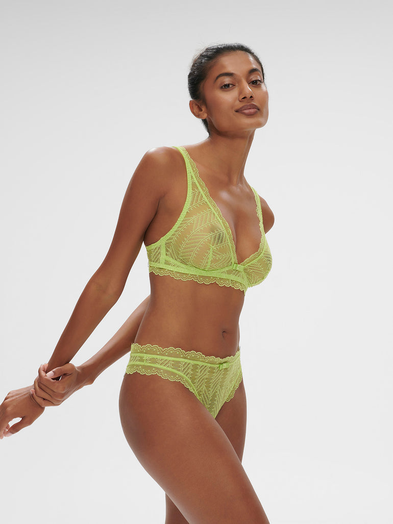 Soutien-gorge triangle sans-armatures - Lime