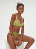 Soutien-gorge avec armature décolleté plongeant - Lime