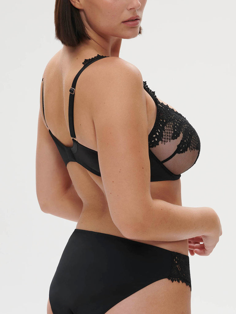 Soutien-gorge armatures bonnets profonds - Noir