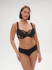 Soutien-gorge armatures bonnets profonds - Noir