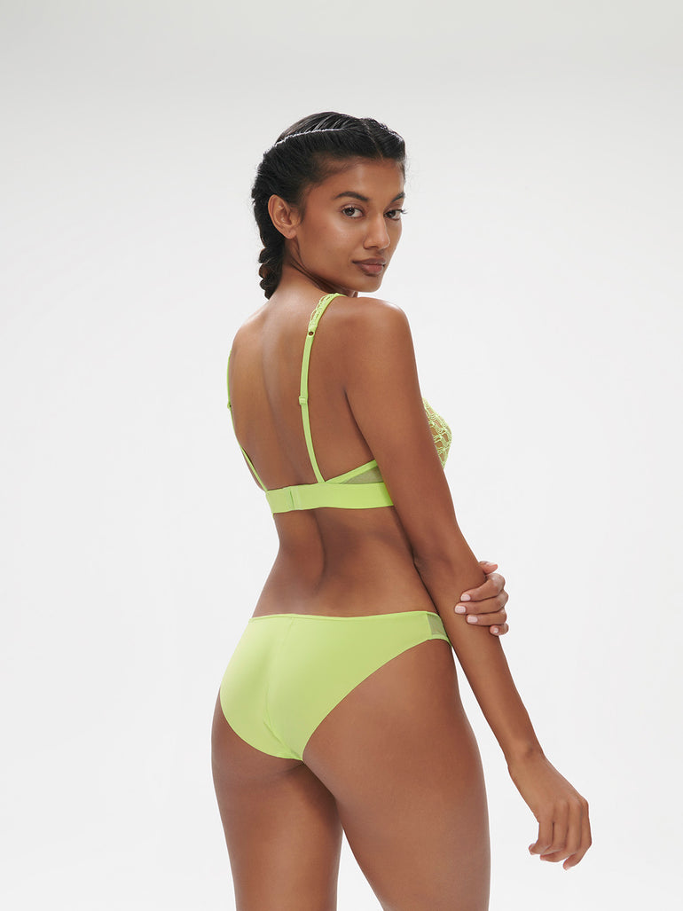 Soutien-gorge triangle avec armatures - Lime