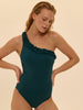 Maillot de bain 1 pièce sans armature - Emeraude