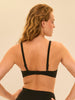 Haut de maillot de bain triangle avec armatures cachées - Noir