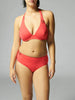 Haut de maillot de bain triangle avec armatures - Cerise