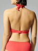 Haut de maillot de bain triangle avec armatures - Cerise