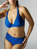 Haut de maillot de bain triangle avec armatures - Bleu frégate