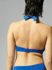 Haut de maillot de bain triangle avec armatures - Bleu frégate