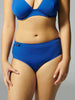 Culotte de bain taille haute - Bleu frégate