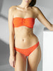 Haut de maillot de bain bandeau mousse avec armatures - Orange amalfi