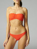 Haut de maillot de bain bandeau mousse avec armatures - Orange amalfi