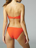 Haut de maillot de bain bandeau mousse avec armatures - Orange amalfi