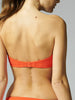 Haut de maillot de bain bandeau mousse avec armatures - Orange amalfi