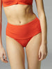 Culotte de bain taille haute - Orange amalfi