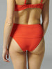 Culotte de bain taille haute - Orange amalfi