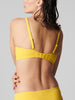 Haut de maillot de bain triangle avec armatures cachées - Jaune Mimosa